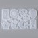 Silicone form universal for creating earrings, pendants, scraps - 12 pcs.