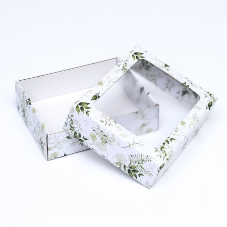 Box cover is “green plants”, with a window, 18 x 15 x 5 cm-4