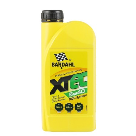 Motor oil Bardahl 5W-40 xTec SN/CF 36341, synthetics, 1 liter