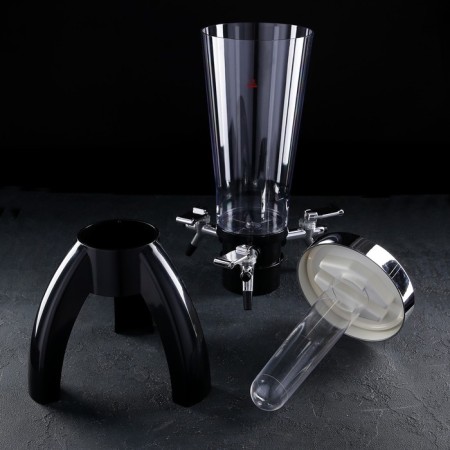 Beer Tower "Rocket", 3 l, 3 taps, black color-3