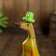 Souvenir "Duck in the orange-green suit" tree 13x9x27 cm