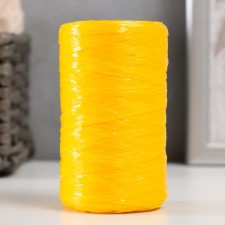Gingerbread for manual knitting 100% polypropylene 200m/50g. (38-yellow)