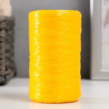 Gingerbread for manual knitting 100% polypropylene 200m/50g. (38-yellow)