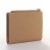 Women's wallet on the button, beige color