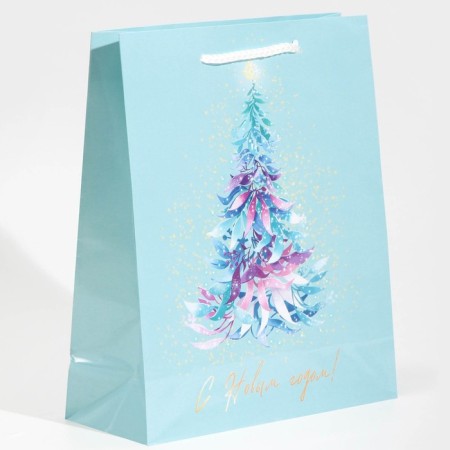 Laminated vertical "Christmas tree", ML 21 x 25 x 8 cm, New Year-2