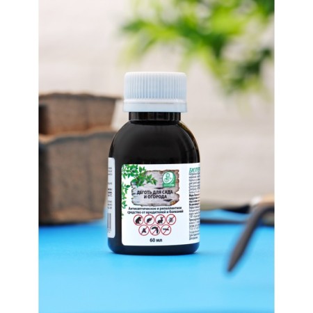 Remedy for pests and diseases, tar, 60ml