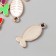 Decor for creativity Plastic for metal "Fish-Square" mix set 8 pcs 1.2x3 cm