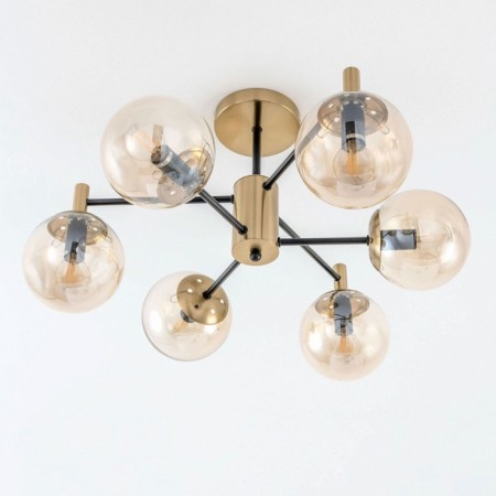 Catilux Catilux chandelier CL143163 54x54x30 cm, 6x40W, E14, brown color-3