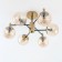 Catilux Catilux chandelier CL143163 54x54x30 cm, 6x40W, E14, brown color