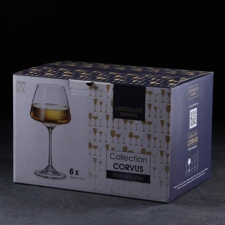 Set of glasses for wine Corvus, 350 ml, 6 pcs-2