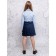 Turtleneck for girls, height 122 cm, blue color