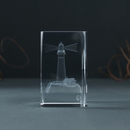 Souvenir glass rectangle "Mayak" 5x5x8 cm