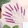 Candles in the cake "Spiral", 10 pcs, medium, 5 cm, purple metallic