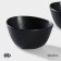 Porcelain salad Magistro Carbon, 12 × 10.5 cm, black color