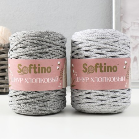 Knitting cord without a core 70% cotton, 30% polyester width 3mm 100m/160 ± 10g (107) mix