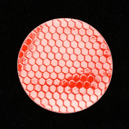 A car sticker, reflective, circle D 5 cm, red-1