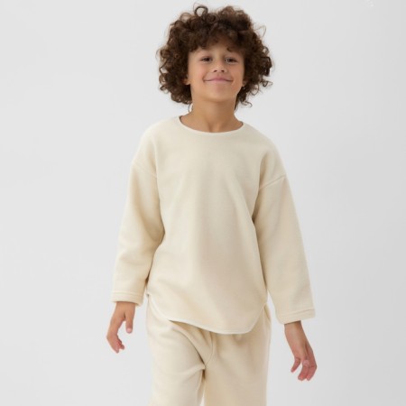 Svitshot Children's Minaku: Fleece Soft, beige color, height 110 cm-3