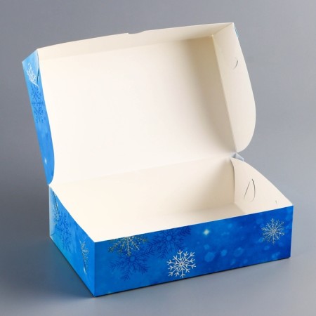 New Year. The box is folding, confectionery packaging without a window "Warm moments", 25 x 15 x 7 cm-4