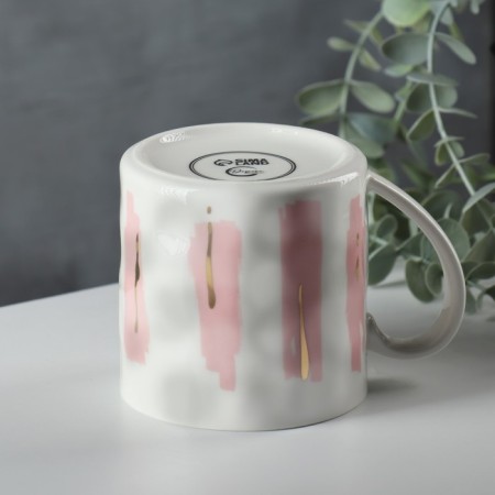 Ceramic "Noin" mug, 350 ml, white color-2