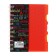 Notepad on the crest A6, 100 sheets, line, plastic cover, with graffiti dividers, mix