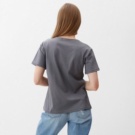 T -shirt female, gray color, size 50-3