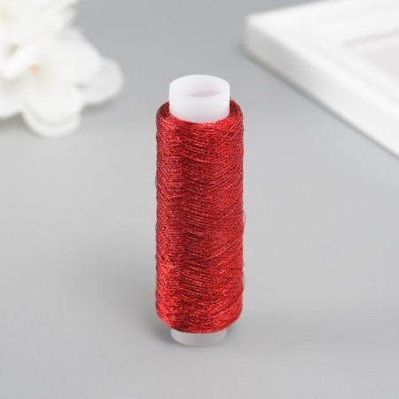 Lurex thread for creativity 200 ± 5 m, red