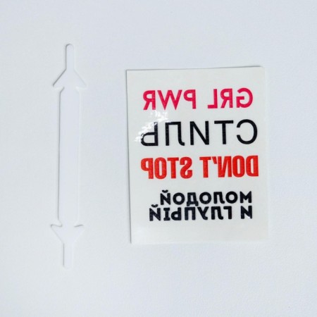 Silicone laces, white color, set 6 pcs + translated tattoo-6