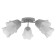 Causte "Online" (Flower) 5x15W E27 Model: BR 00211 White/Transparent