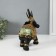 Polystone souvenir "Black Elephant in the Golden Rich Propon" MIX 22x10x18.8 cm