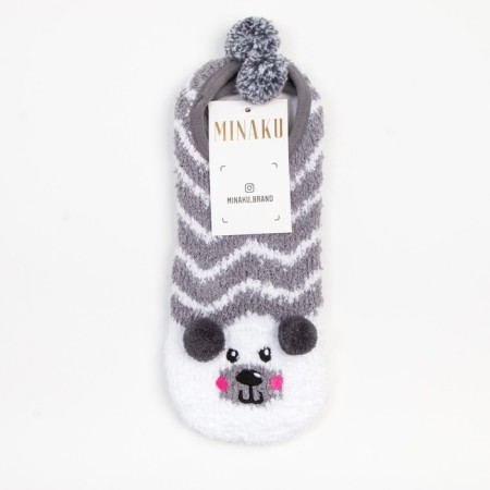 Women's socks Minaku "Bear", rr 36-39-3