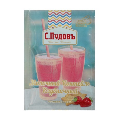 Dairy cocktail "S. Pudov ", strawberry, 30 g