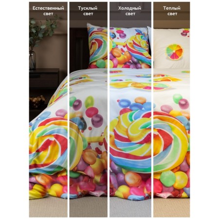 Bed linen 2 joint venture amore mio, size 180x210 cm, 175x215 cm, 70x70 cm - 2 pcs-2