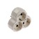 Switch, 3 sockets, 16a, with salary, white