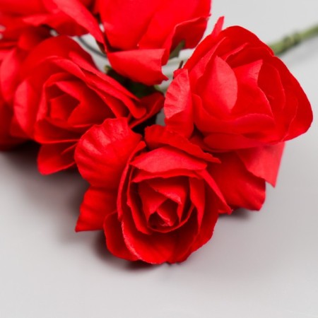 Flowers for decorating "Scarlet roses" 1 bouquet = 6 colors 9 cm-3