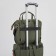 Bag-rug 2 in 1 on wheels 18 ", lightning department, external pocket, green color