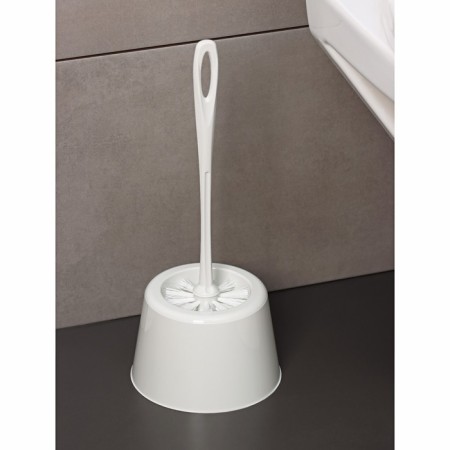 Set for the toilet: brush with a stand Rambai, D = 15.5 cm, h = 35 cm, color gray color-1