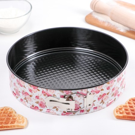 Baking uniform detective shade “Bukemik. Circle ", d = 26 cm, anti -stick coating, white color