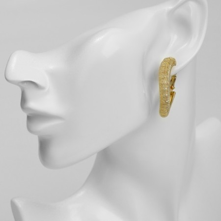 Earrings Metal "Bohemia" sunrise mini, color gold-4