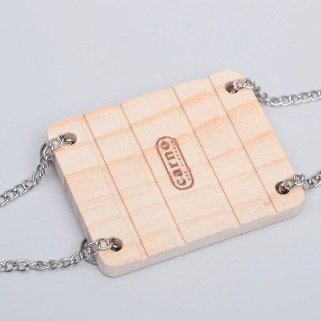 Swing for rodents "Pigzon" on chains, 10.5 x 7 x 2 cm, wood,-2