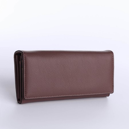 Women's wallet on magnet, purple color