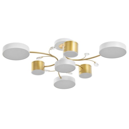 Sendi chandelier 7XLED 150W 3000-6000K white-gold 81x81x21 cm Bayerlux-1