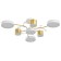 Sendi chandelier 7XLED 150W 3000-6000K white-gold 81x81x21 cm Bayerlux
