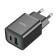 Network charger Hoco N28, 1 Type-C, 1 USB, 3 A, 20 W + 18 W, PD + Qc, Black