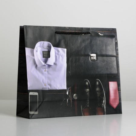 Gift Package Laminated, packaging, "style", ml 21 x 25 x 8 cm-2
