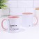 Name mug, sublimation "Zaebol", pink bottom