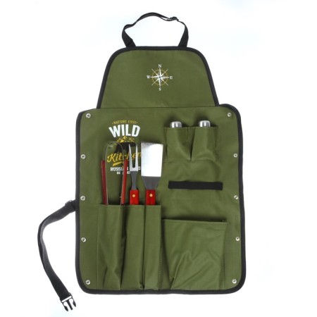 Apron "Wild Kitchen", Green, 63 x 43 cm-7