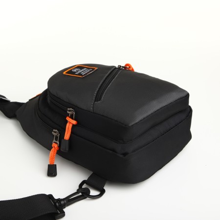 Lightning bag, external pocket, gray/black color-3