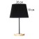 Lamp table "severity" 1x40W E27 Black 22.5x22.5x41.5cm