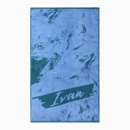 Tmachry Ethel towel "Ivan" Blue, 50x90cm, 100% cotton, 420g/m2-1