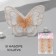Knitted elements "Double butterflies", 5 × 4 cm, 10 pcs, peach color